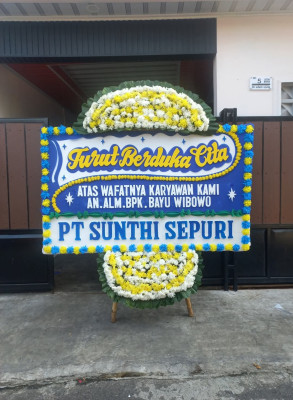 Papan Bunga Duka di Permata Intan