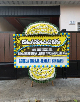Papan Bunga Duka di Permata Intan